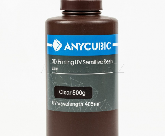 Фото 3 - Прозрачная Базовая Фотополимерная смола Anycubic 0.5кг