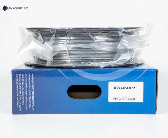 Фото 2 - Серебристый PETG пластик Tronxy для 3D принтера 340м 1 кг | 1,75 мм