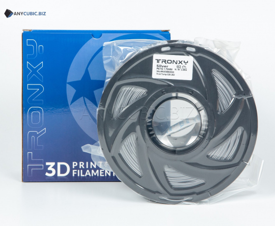 Фото 4 - Серебристый PETG пластик Tronxy для 3D принтера 340м 1 кг | 1,75 мм