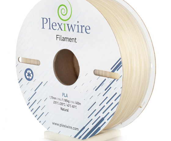 Фото 2 - PLA пластик Plexiwire для 3D принтера натуральний 400м / 1.185кг / 1.75мм