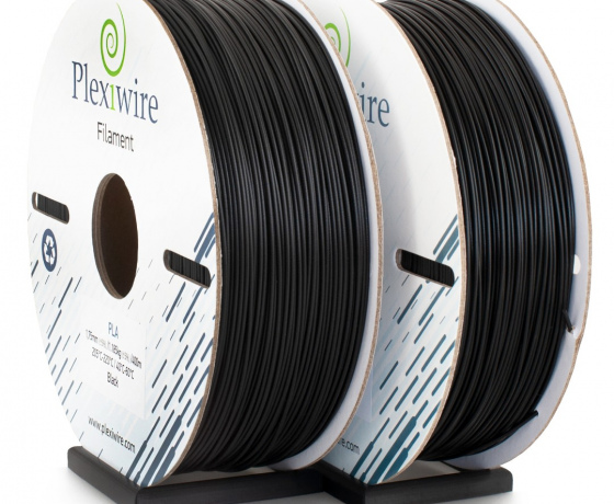 Фото 2 - PLA пластик Plexiwire для 3D принтера черный 400м/1.185кг/1.75мм
