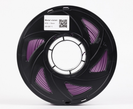 Фото 3 - Фіолетовий Металік PETG пластик для 3D принтера | PETG Filament Metal violet 1кг | 1.75мм | 330м