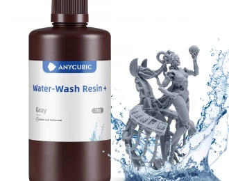 Серая фотополимерная смывающаяся смола водой | Anycubic Water-Wash Resin+ Gray 6кг